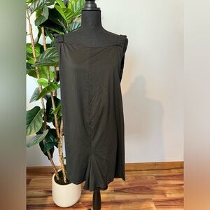 Black Sleeveless Romper with Open Back